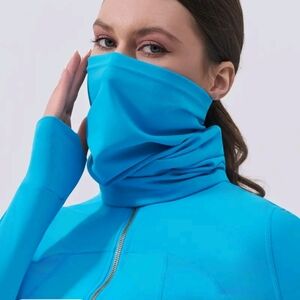 Women's Blue High-Neck Cover